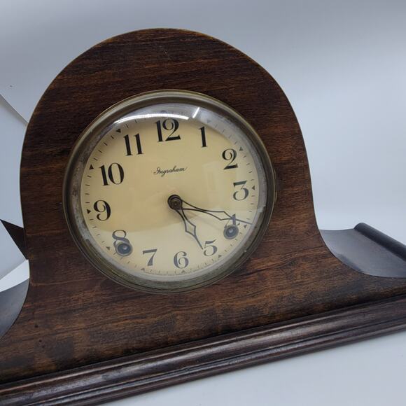 Vintage Antique Ingraham Mantle Clock Duplex in great working condition. - Picture 2 of 15